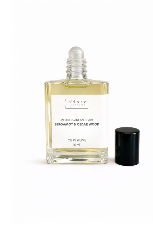 o'dore Perfume oil MEDITERRANEAN SPARK Bergamot & Cedar wood 15ml 2