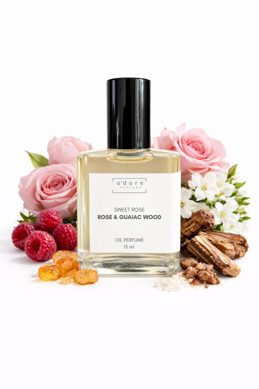 o'dore Perfume oil SWEET ROSE Rose & Guaiac wood 15ml