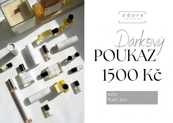 o'dore Dárkový poukaz 1500 Kč