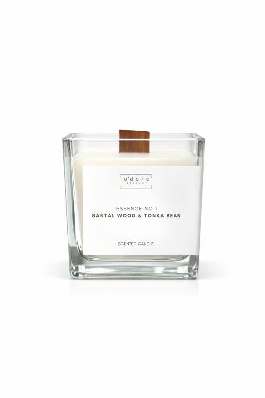 o'dore sójová svíčka ESSENCE NO.1 Santal Wood & Tonka Bean