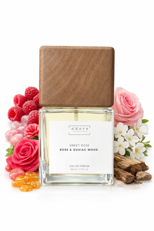o'dore Eau de Parfum SWEET ROSE Rose & Guaiac wood 50 ml