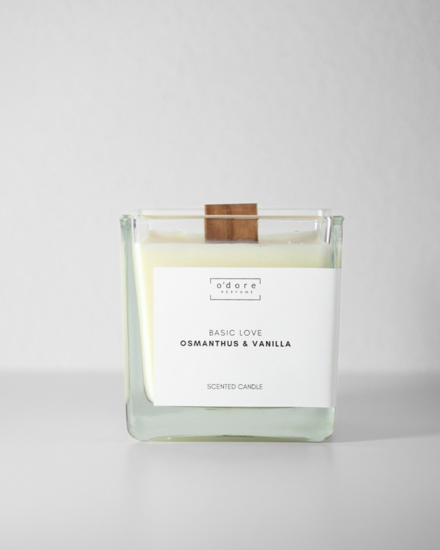 o'dore sójová svíčka BASIC LOVE Osmathus & Vanilla