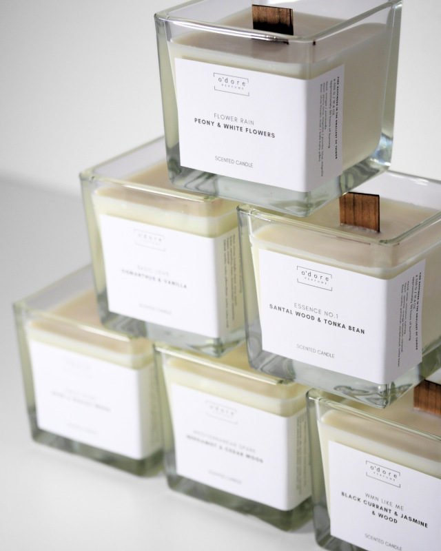 o'dore sójová svíčka BASIC LOVE Osmathus & Vanilla 3