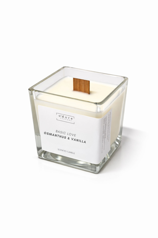 o'dore sójová svíčka BASIC LOVE Osmathus & Vanilla 1